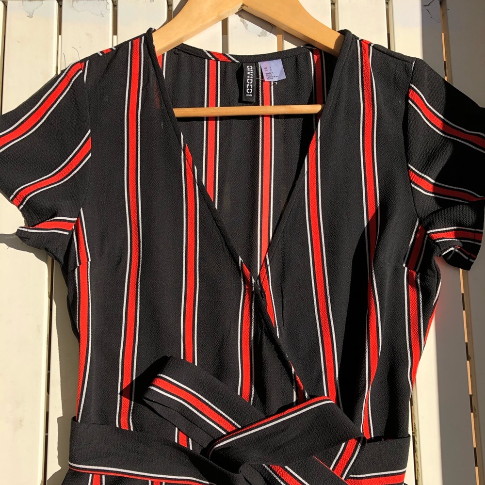 Black and red dress
